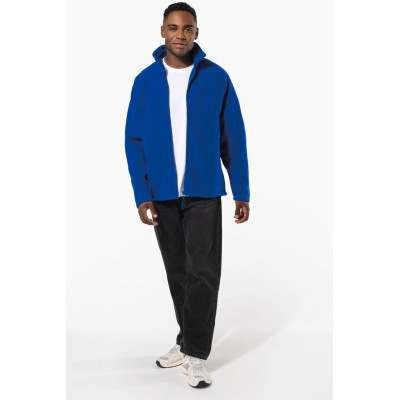 Men's microfleece zip jacket with raglan sleeves